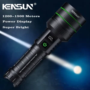 Most Powerful Long Shot LED Flashlight Zoomable Torch Built-in 26650 Battery High Power Tactical Lantern for Outdoors