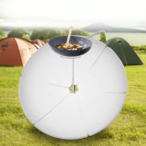 Solar Cooker 59.05inch Parabolic Sun Oven  Outdoor Cooking Grilling Barbeque