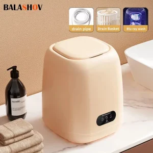 Small Washing Machine for Underwear Children's Clothes fully automatic   with Spin Dryer 220V