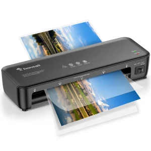 Bonsaii 9-Inch Thermal Laminator with Never Jam Tech for Docs, Posters, Photos - Simple & Convenient for Home office